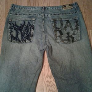 Sale! REQUEST Skull Studded Jeans 40x34